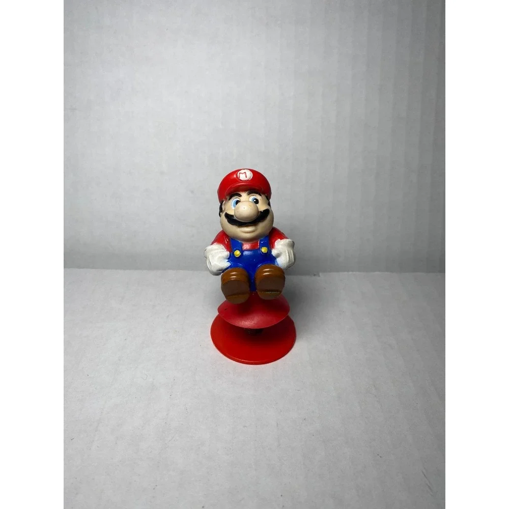 Vintage 1989 Nintendo Super Mario Bros Suction Cup Figure Toy Retro Collectible